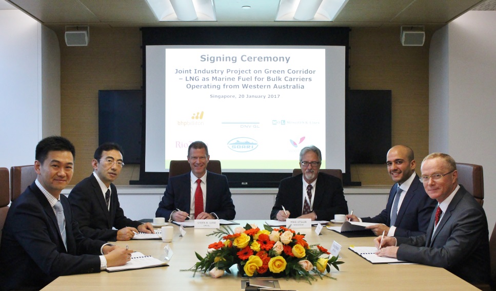 MOL TEAMS UP WITH BHP BILLITON/DNV GL/RIO TINTO/SDARI/WOODSIDE ON JOINT STUDY OF LNG-FUELED CAPESIZE BULKER