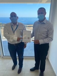 Andrea Lodolo CEO of MaritimeMT and Kevin Keeler, International Sales Director of ISTC