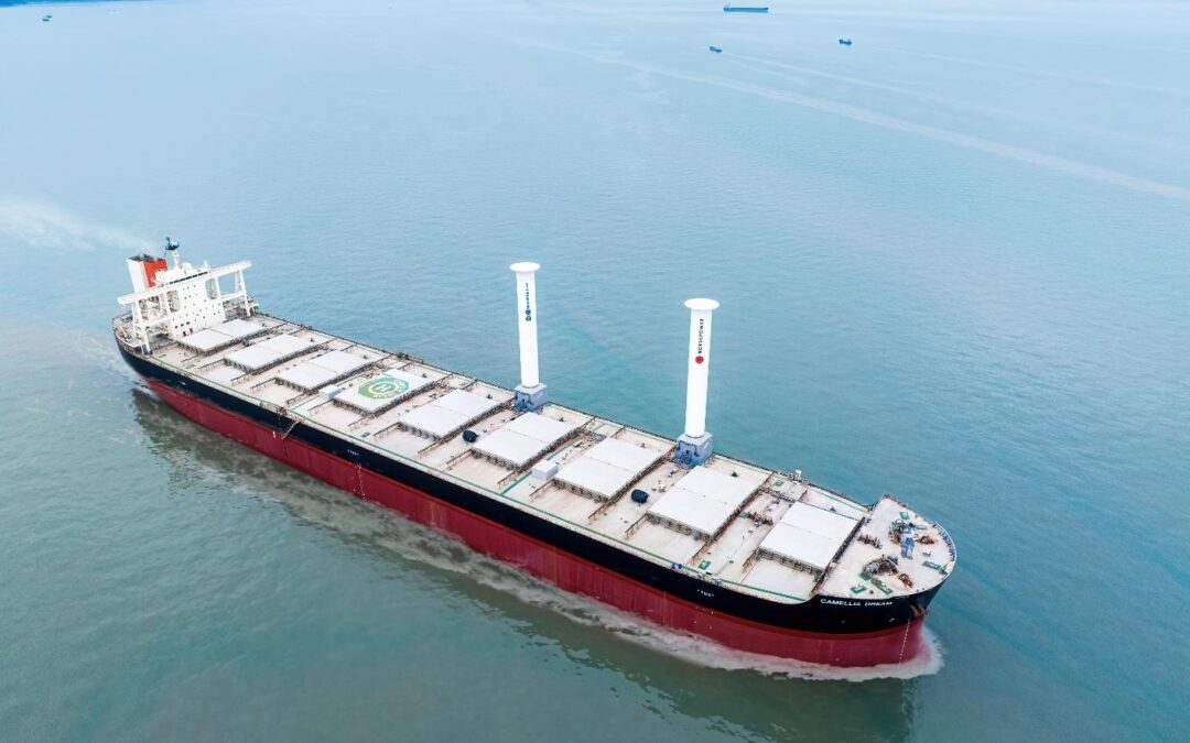 World’s 1st Installation of Rotor Sails on a Capesize Bulk Carrier for VALE