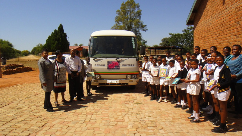 ONE provides free transportation of 11,500 books from Singapore to stock mobile libraries for children in rural South Africa